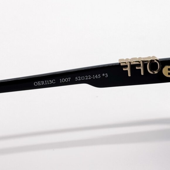 NEW OFF-WHITE OERI13C RENTON 1007 SUNGLASSES WOMEN BLACK SQUARE main image 9